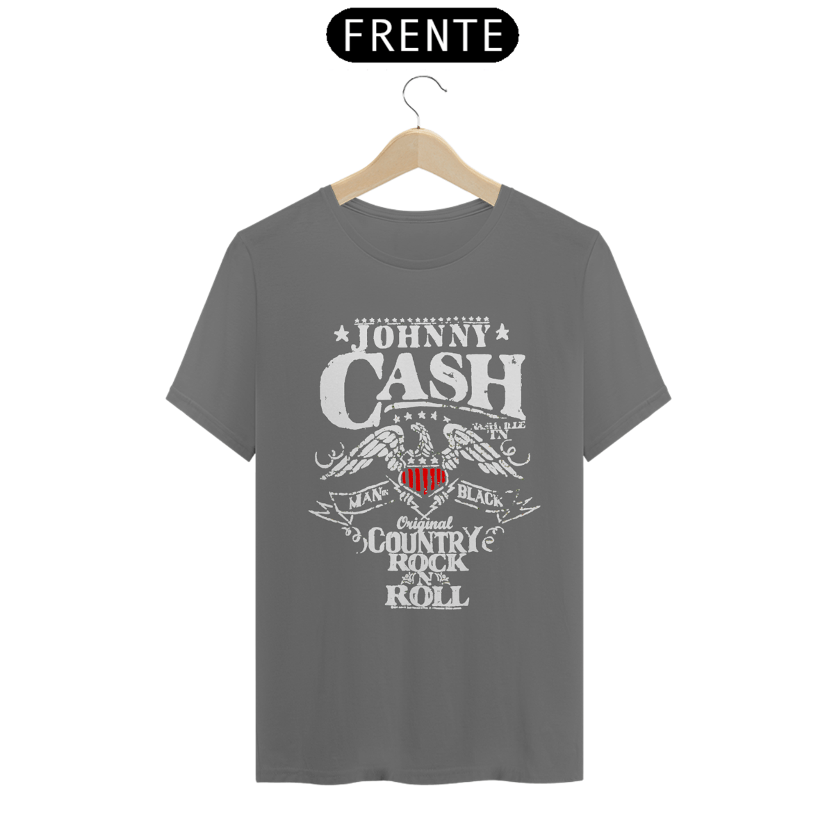 Nome do produto: T-SHIRT ESTONADA JOHNNY CASH