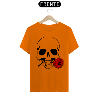 Nome do produto T-SHIRT UNISSEX CAVEIRA FLOR