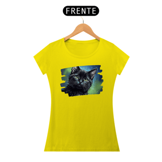 Nome do produto Baby Long Gato Preto Aquarela