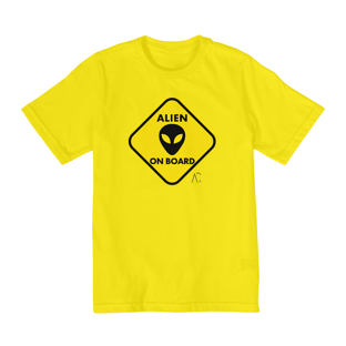 Nome do produtoCamiseta infantil (10 a 14) - Alien on Board