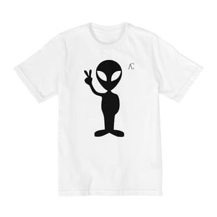 Nome do produtoCamiseta infantil (10 a 14) - E.T Paz e Amor 