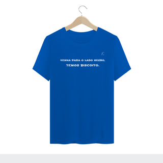 Nome do produto Camiseta Venha para o lado Negro - Temos biscoito.