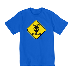 Nome do produtoCamiseta infantil (10 a 14) - Alien on Board