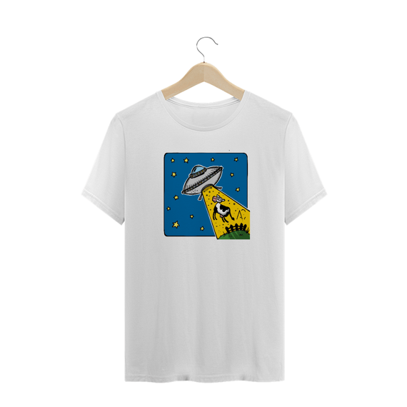 Camiseta plus size Abdução da Vaca