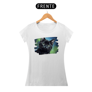 Nome do produto Baby Long Gato Preto Aquarela