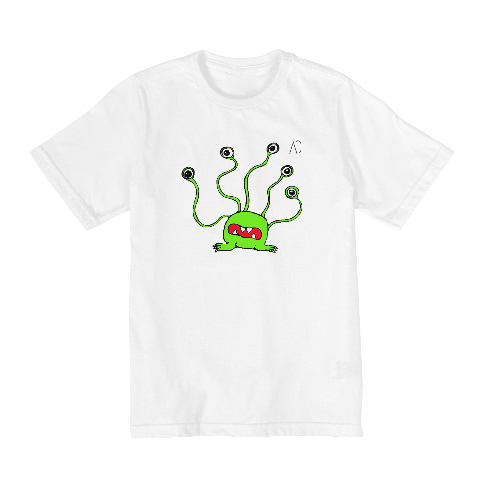 Camiseta infantil (2 a 8) - Alien divertido 