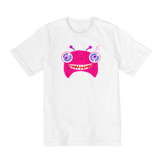 Nome do produto Camiseta infantil (10 a 14) - Monstrinho Feliz 