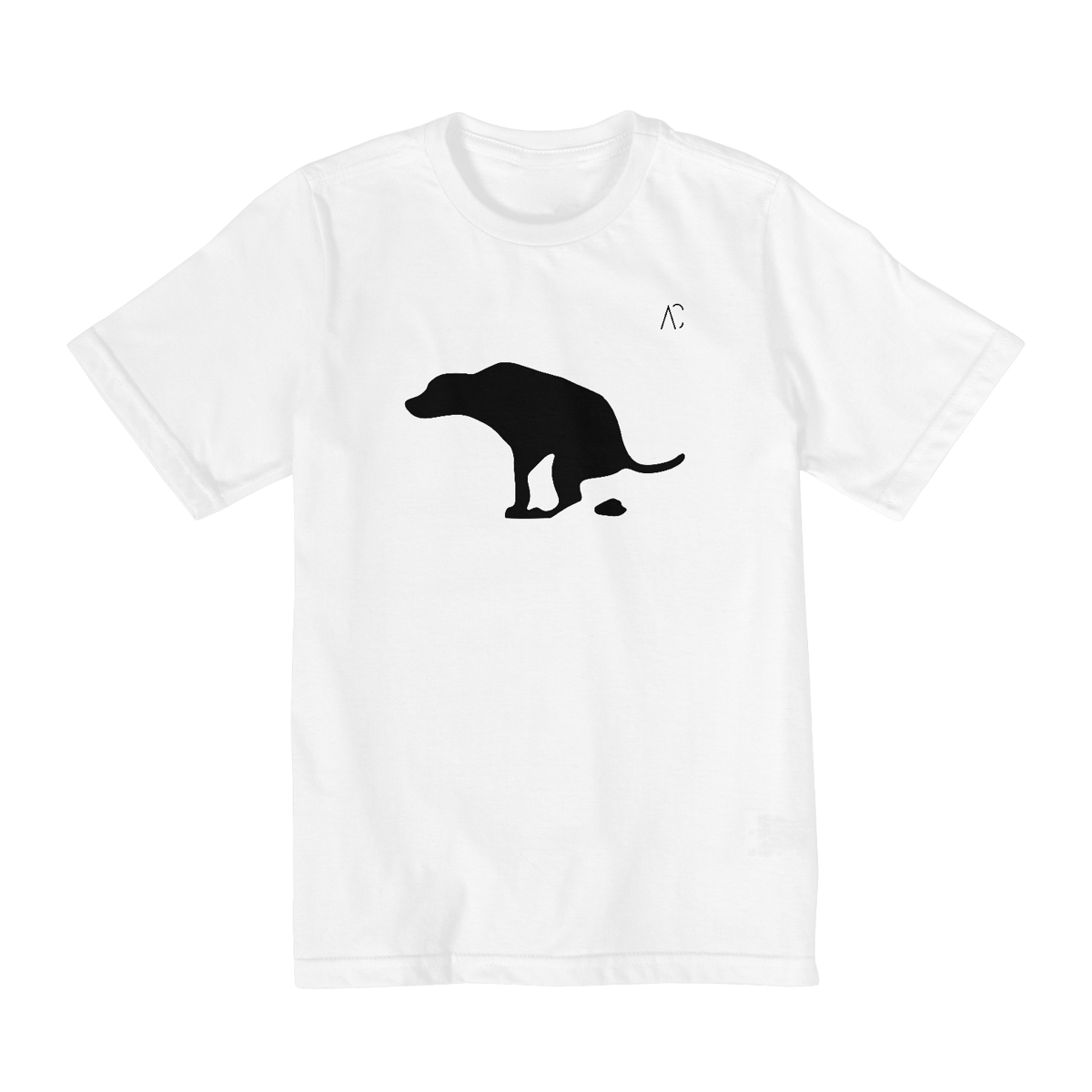 Nome do produto: Camiseta infantojuvenil (10 a 14) - Cachorro fofo 