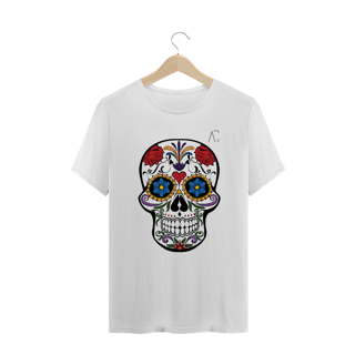 Nome do produto Camiseta Plus Size Caveira Mexicana 