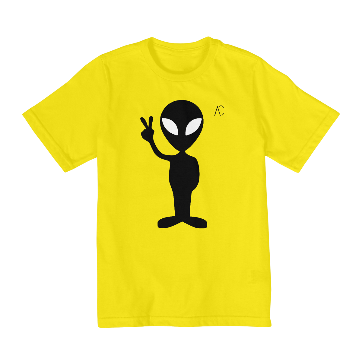 Nome do produto: Camiseta infantil (10 a 14) - E.T Paz e Amor 