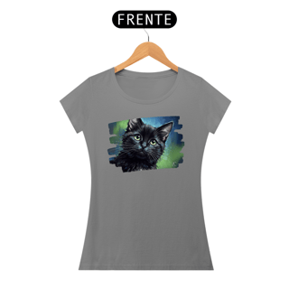 Nome do produto Baby Long Gato Preto Aquarela