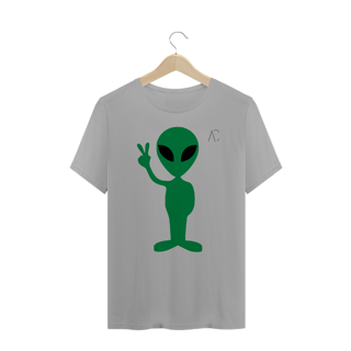Nome do produto Camiseta Plus Size E.T Paz e Amor