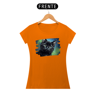 Nome do produto Baby Long Gato Preto Aquarela
