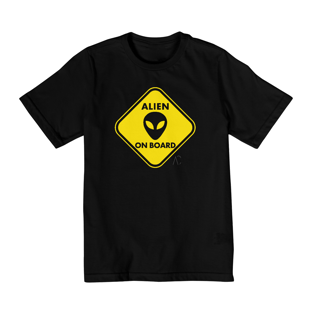 Nome do produtoCamiseta infantil (10 a 14) - Alien on Board