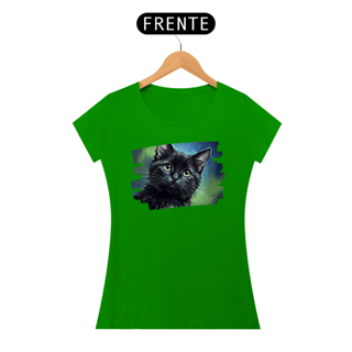 Nome do produto Baby Long Gato Preto Aquarela