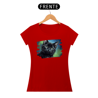 Nome do produto Baby Long Gato Preto Aquarela