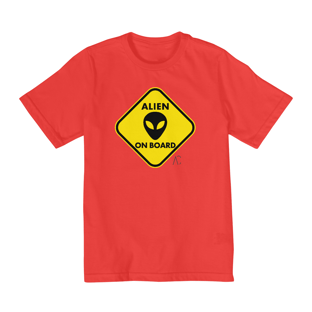 Nome do produtoCamiseta infantil (10 a 14) - Alien on Board