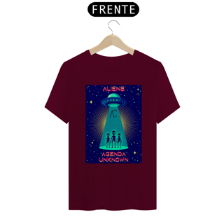 Nome do produto Camiseta Aliens: Agenda Unknown