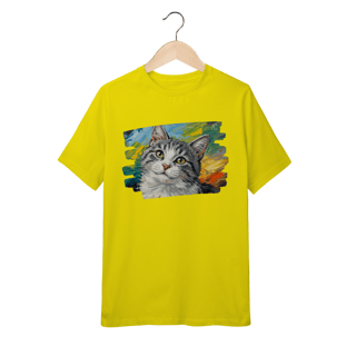 Nome do produto Camiseta infantil Gatinho Aquarela