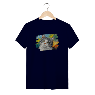 Nome do produto Camiseta Gatinho Aquarela