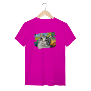 Nome do produto Camiseta Gatinho Aquarela