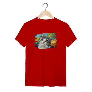 Nome do produto Camiseta Gatinho Aquarela