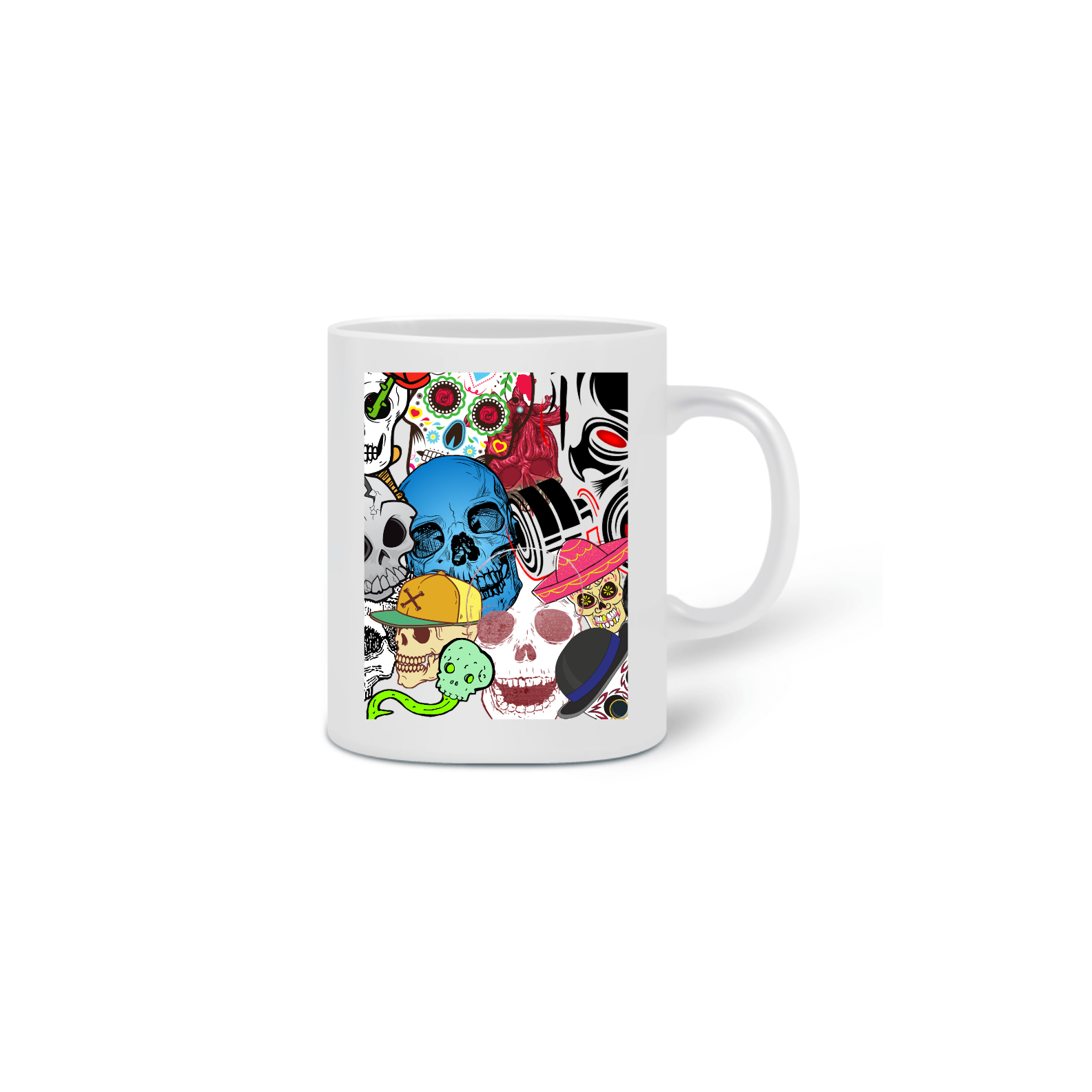 Caneca caveiras