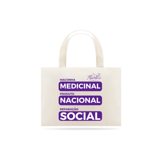 Eco Bag Roxo - Medicinal, Nacional e Social