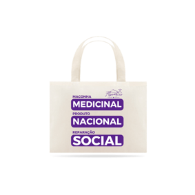 Eco Bag Roxo - Medicinal, Nacional e Social