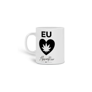 Caneca Eu amo AbraRio Preto