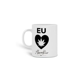 Caneca Eu amo AbraRio Preto