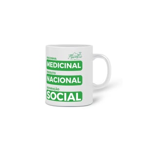 Nome do produtoCaneca Verde e Branco - Medicinal, Nacional e Social