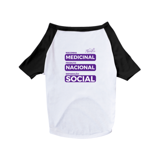 Roupinha Pet Roxo - Medicinal, Nacional e Social