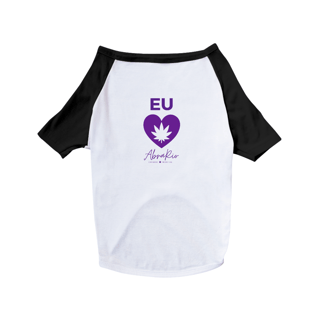 Roupinha Pet Roxo - Eu amo AbraRio