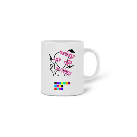 Caneca Estampa Rosa