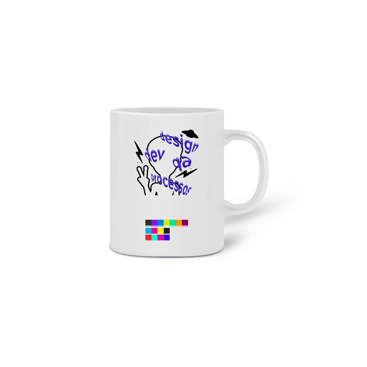 Nome do produto: Caneca Estampa Azul