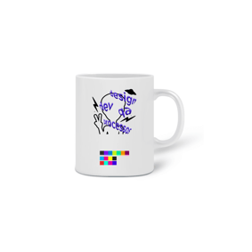 Caneca Estampa Azul