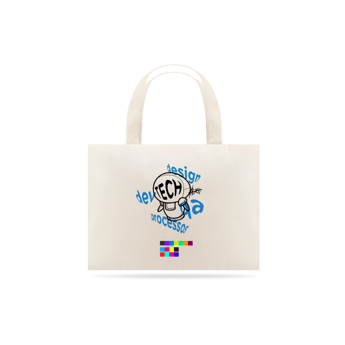 Nome do produto: Ecobag Estampa Azul