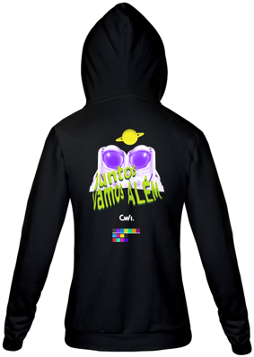 Moletom Estampa Verde e Roxo