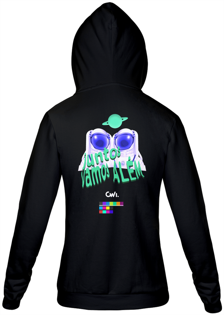 Nome do produto: Moleton Estampa Verde e Azul