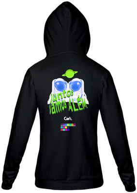 Moleton Estampa Azul Claro e Verde