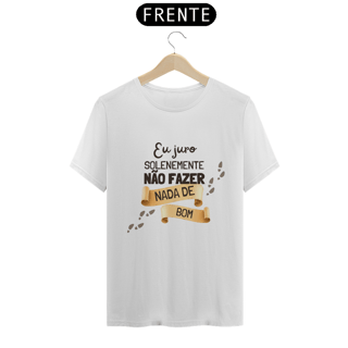 Nome do produto Camiseta Juro Solenemente Não fazer nada de bom