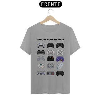 Nome do produto Camiseta Choose Your Weapon