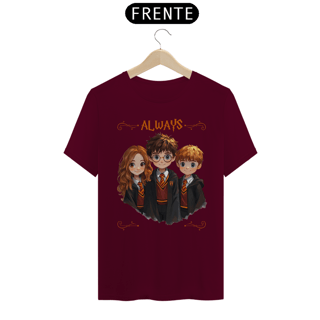 Nome do produto Camiseta Always - Harry, Ron e Hermione