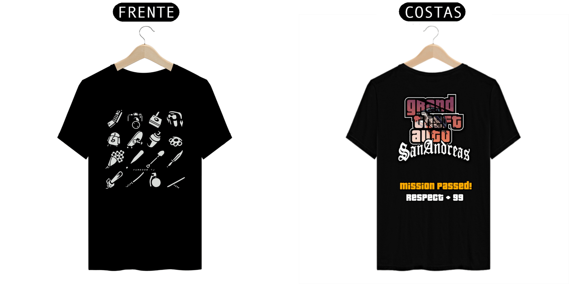 CAMISETA O MAIS RESPEITADO