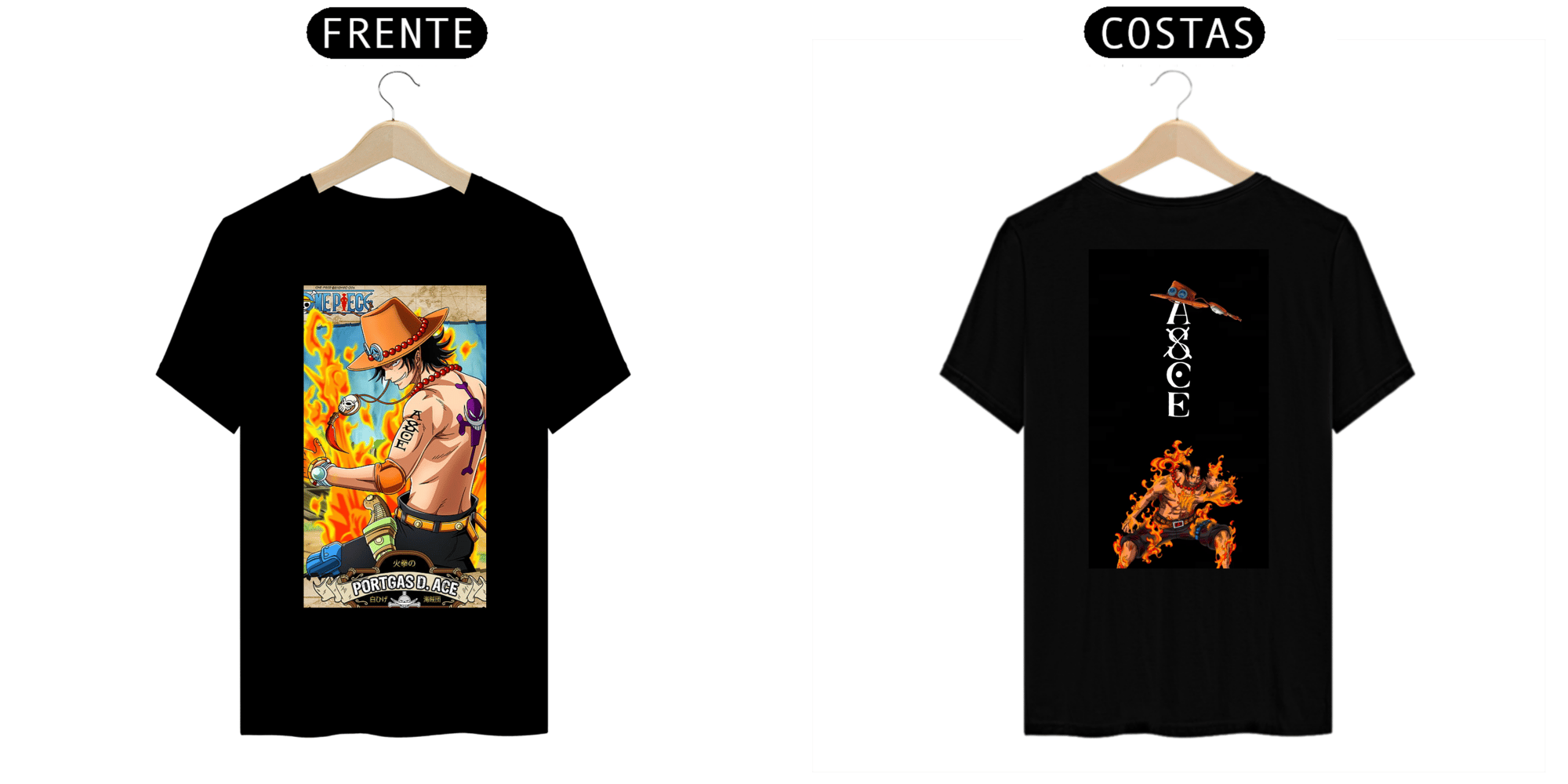 camiseta Portgas D.ace