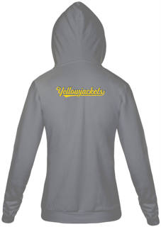 Nome do produto Moletom Ziper Unisex - Yellowjackets (costas)