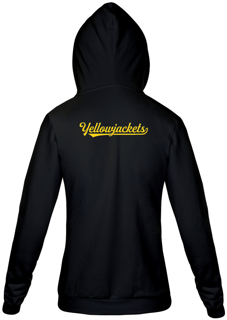 Nome do produto Moletom Ziper Unisex - Yellowjackets (costas)