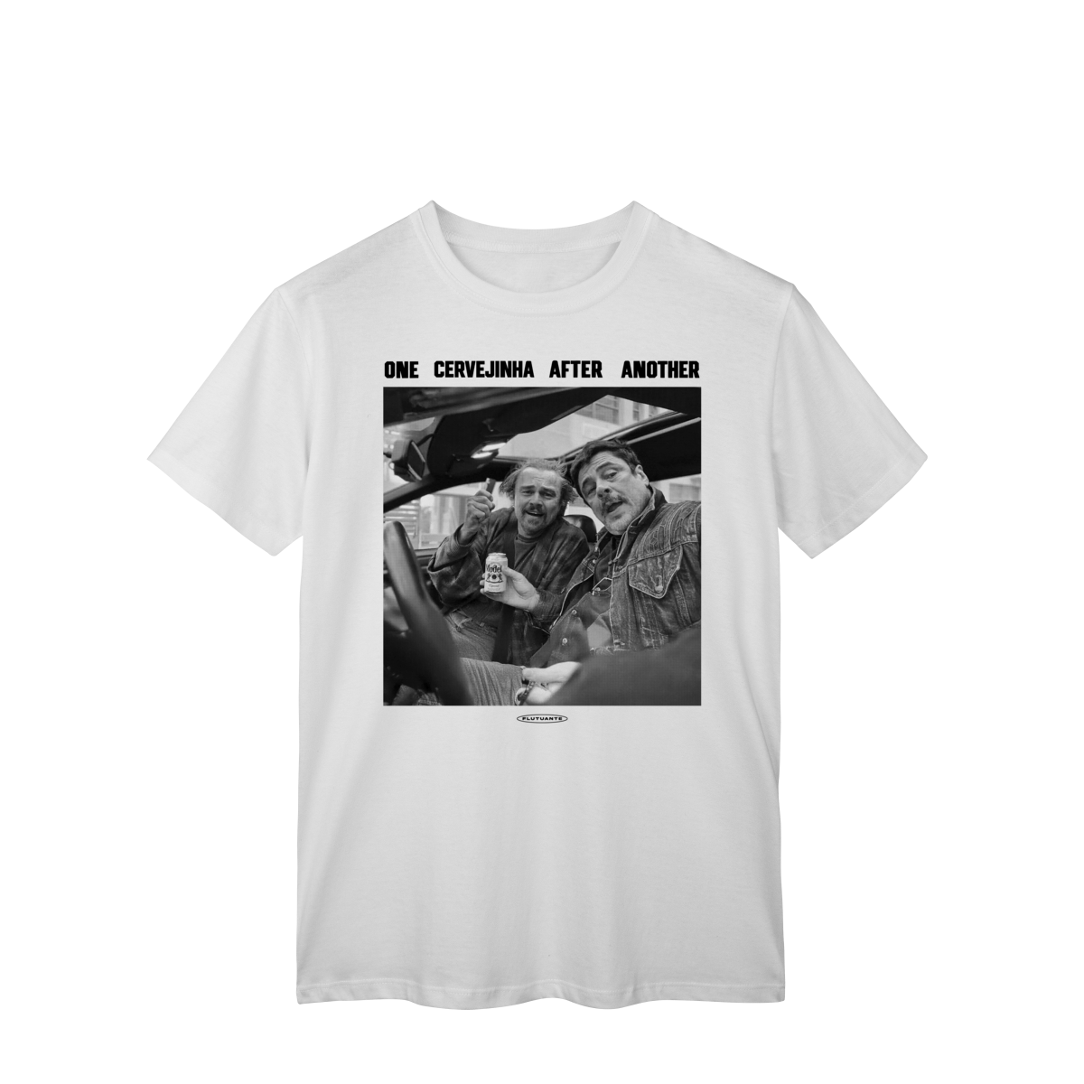 T-Shirt Quality One cervejinha / One Battle After Another em Flutuante