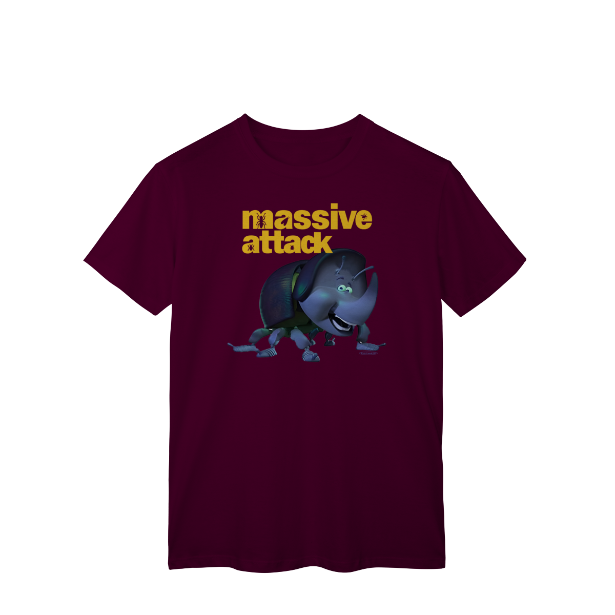 T-Shirt Quality Massive Attack / Mezzanine em Flutuante